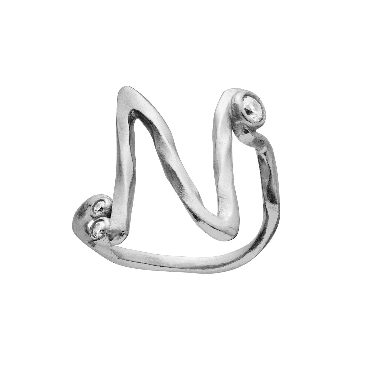 Alfabet Ring, N - Sølv